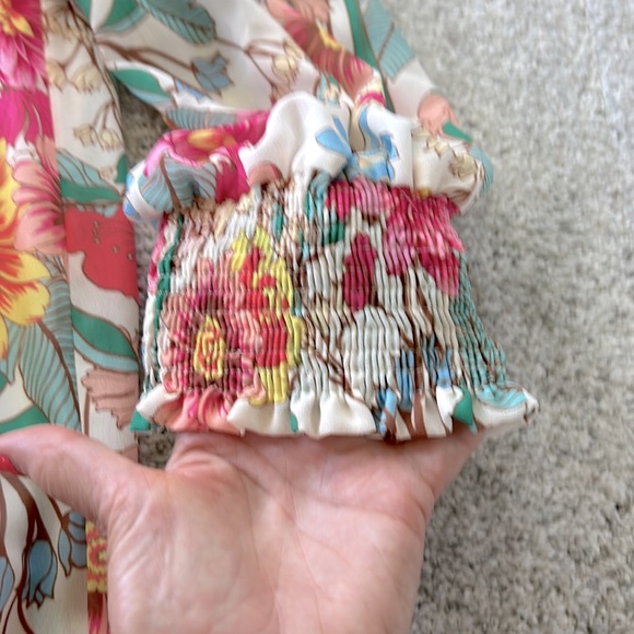 Umgee Flamingo Floral Off The Shoulder Dress - Picture 5 of 8